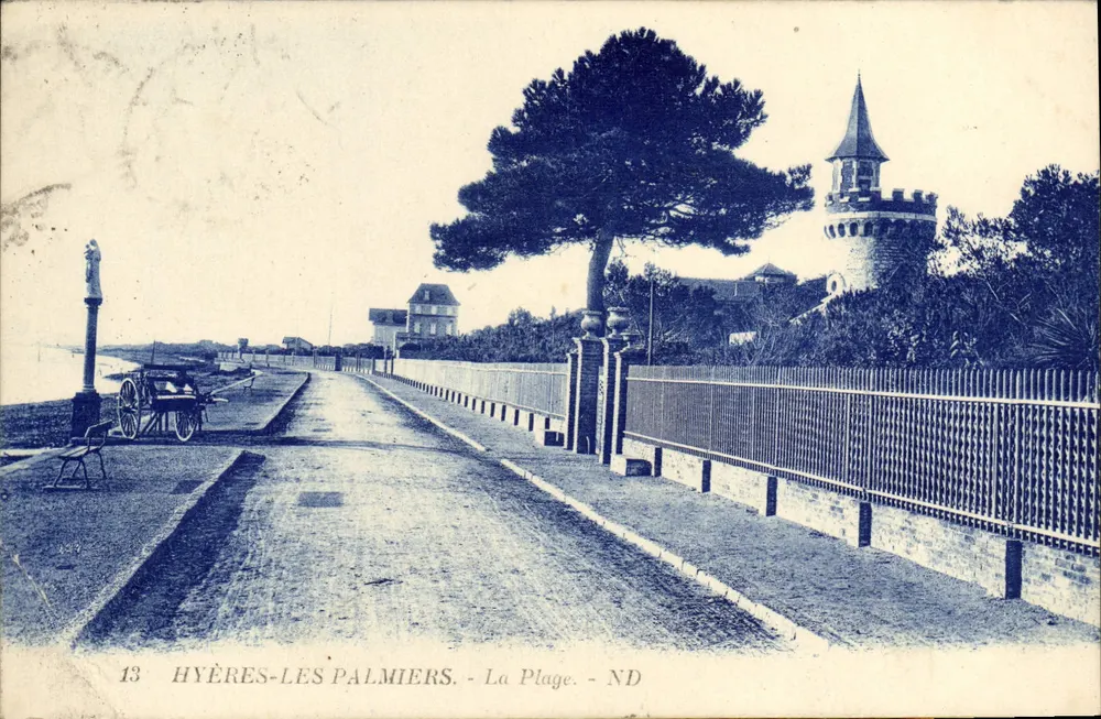 Hyères-les-Palmiers — La Plage — éditeur LÉTÉ ET NEERDIA REIMS, n°13 - Frente
