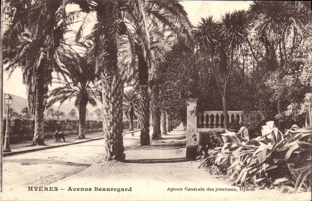 Hyères — Avenida Beauregard — Agência Geral dos jornais, Hyères - Frente