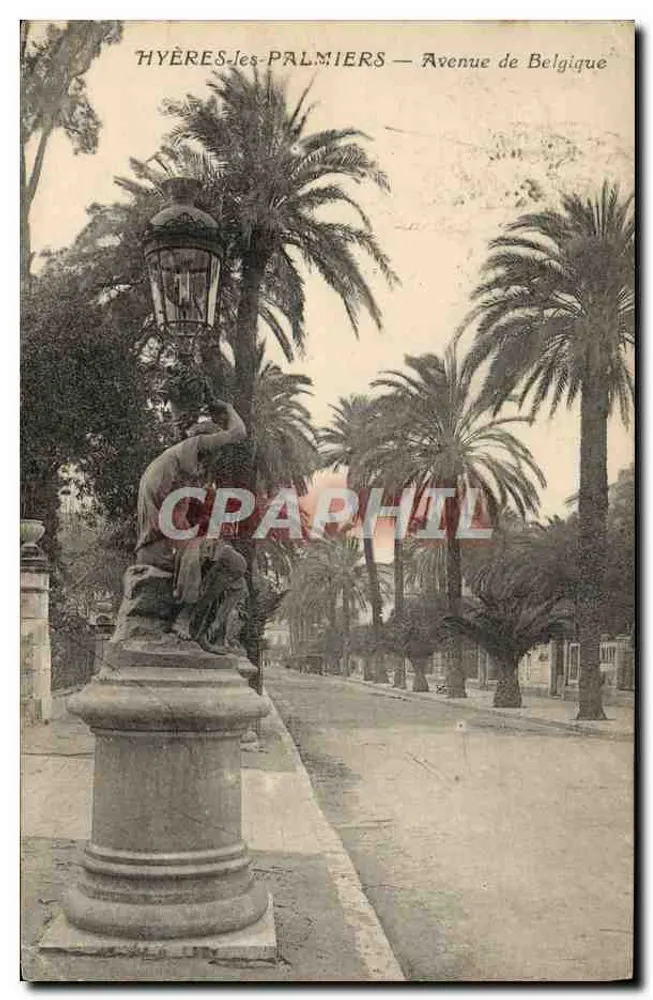 Hyères-les-Palmiers — Avenue de Belgique — unbekannter Verlag, Seriennummer nicht sichtbar - Vorderseite
