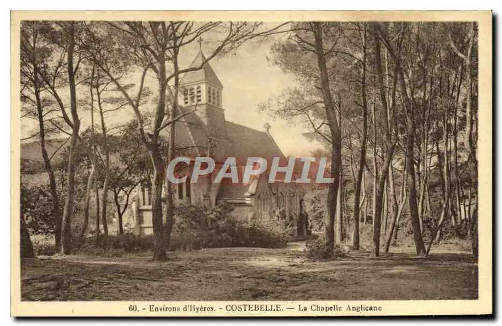 Costebelle - Die anglikanische Kapelle — Umgebung von Hyères — n°60 - Vorderseite