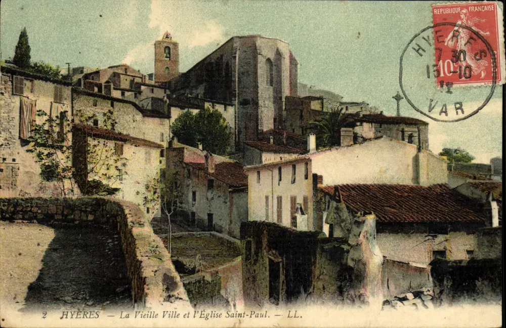 Hyères — Das alte Städtchen und die Kirche Saint-Paul — LL. - Vorderseite