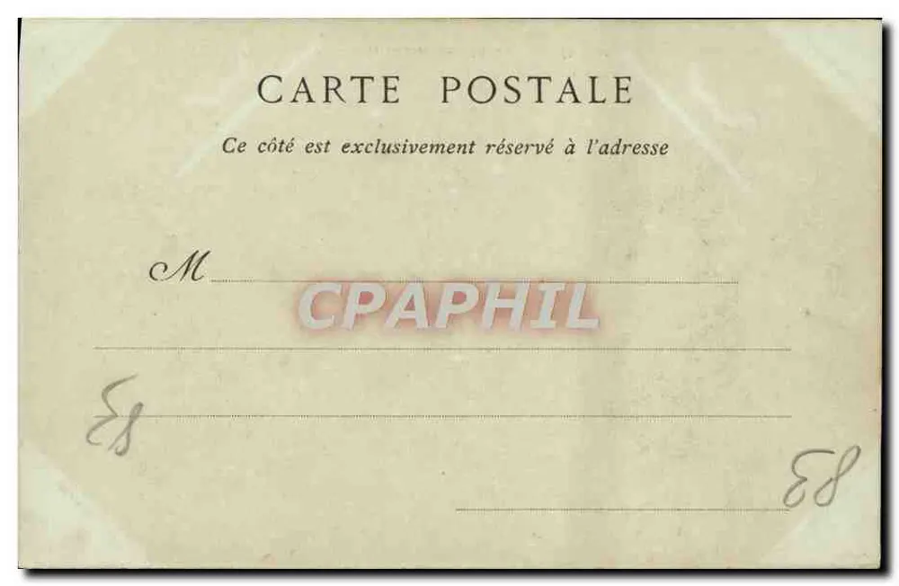 Hyères-les-Palmiers — Ansicht der Ruinen des Schlosses — ND Phot - Rückseite