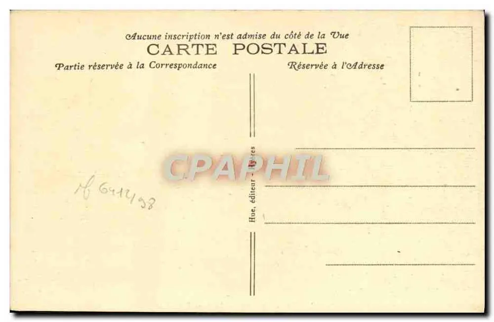 Arredores de Hyères — O Mont Fenouillet — Editor Fhue, n° 94 - Verso