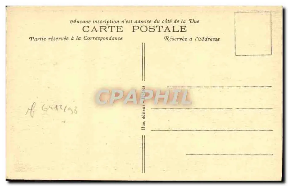 Hyères — Rua do Monte dos Pássaros — Hue, editor n°39 - Verso