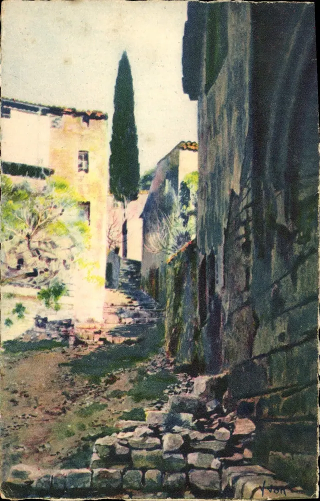 Hyères — Alte Straße und alte Häuser — Tyvon Art Editions - Vorderseite