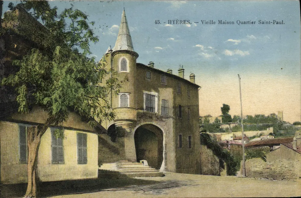 Hyères — Velha Casa Bairro Saint-Paul — Editor Blue, n°45 - Frente