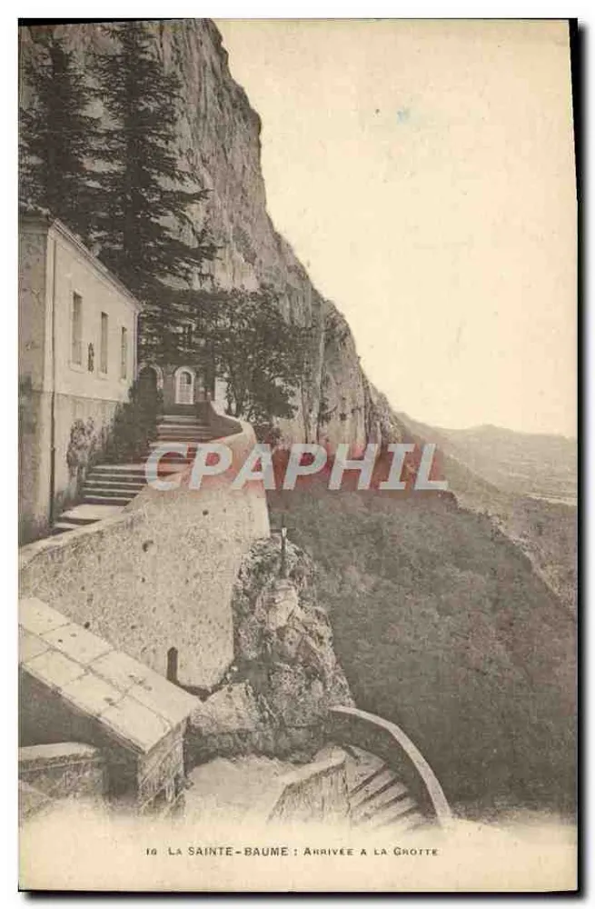A Sainte-Baume : Chegada à Gruta — Editora: Etablissements Photographiques de Toulon, n°10 - Frente
