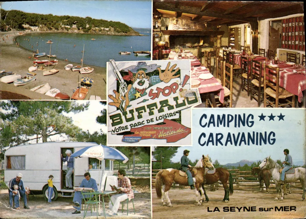 Camping Buffalo — Parc de Loisirs et Restaurant Typique « L'Hacienda » — Éditeur : Les Éditions Chromé - Vorderseite