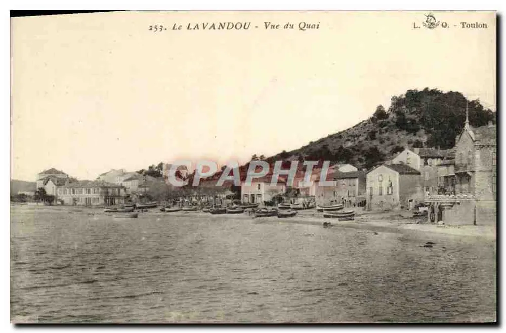 Le Lavandou - Vista do Cais — L. Q. - Toulon, n° 253 - Frente