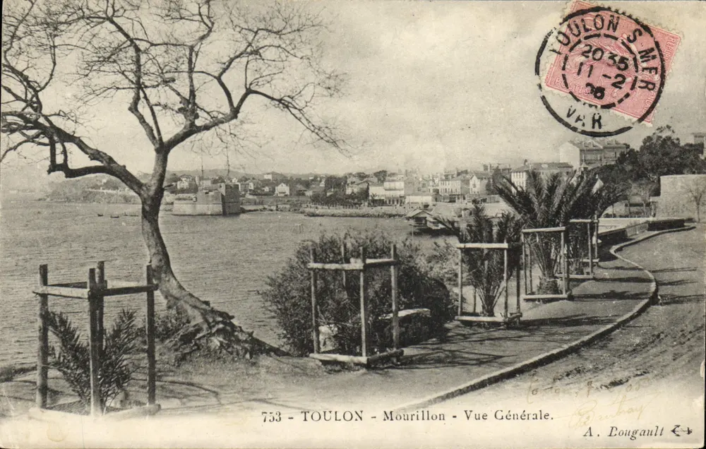 Toulon - Mourillon - Vista Geral — A. Lougault, n°753 - Frente