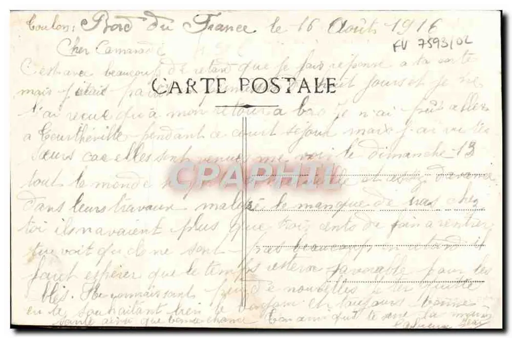 Toulon - Le Mourillon — Vista Geral — Editor: 139 - Verso