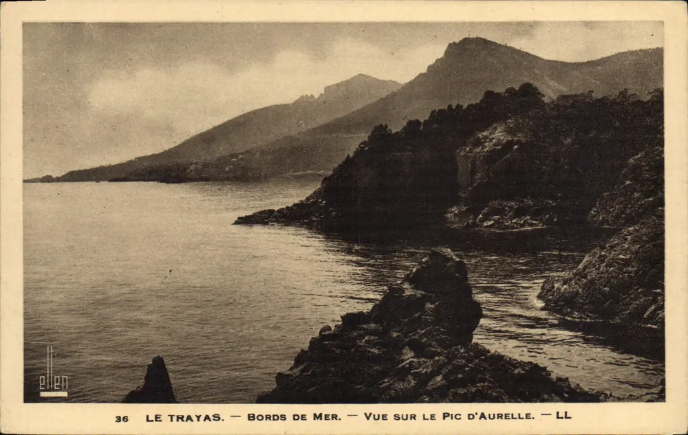 Le Trayas — Küste — Aussicht auf den Pic d'Aurelle — LL - Vorderseite