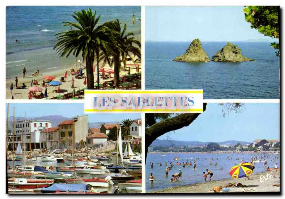 Les Saplettes — Costa Azul — Edições 'Arts Graphiques', Toulon - Frente