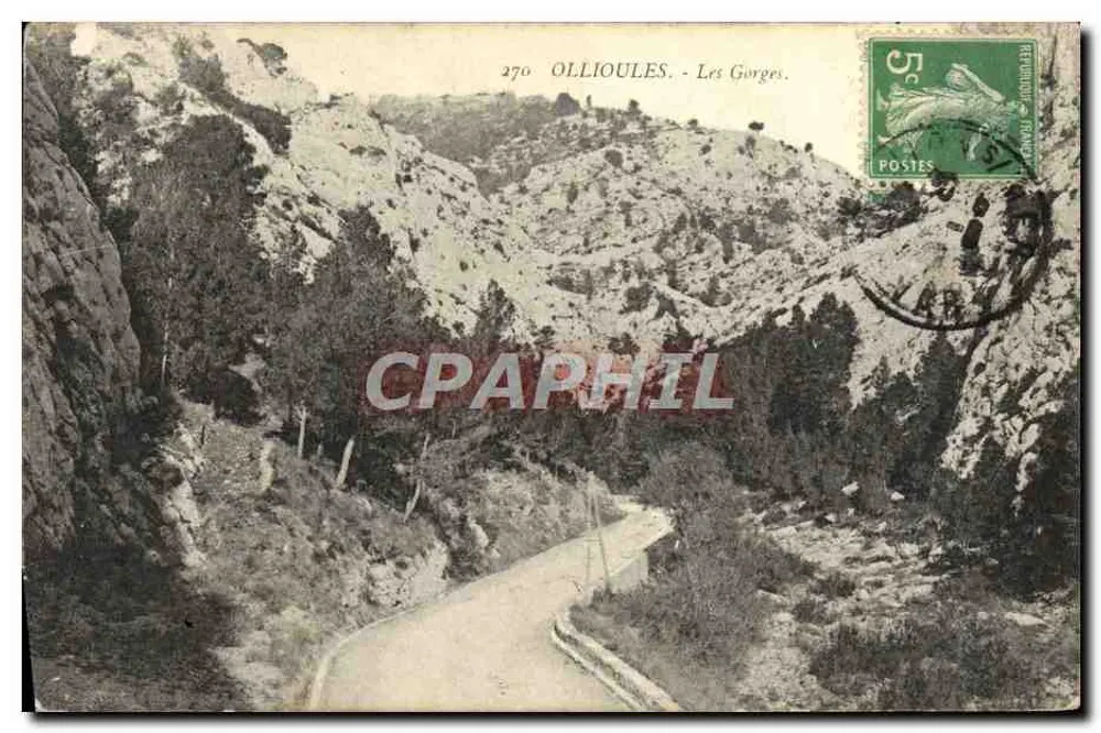 Ollioules — Gory — Wydawca: Wydawnictwo Fototypograficzne M. L. B. T. Dion, nr 270 - Awers