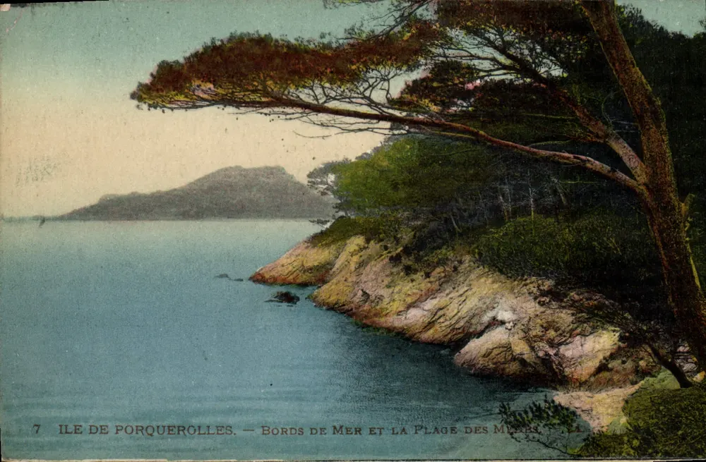 Isla de Porquerolles — Bordes de Mar y la Playa de las Mammas — n°7 - Anverso