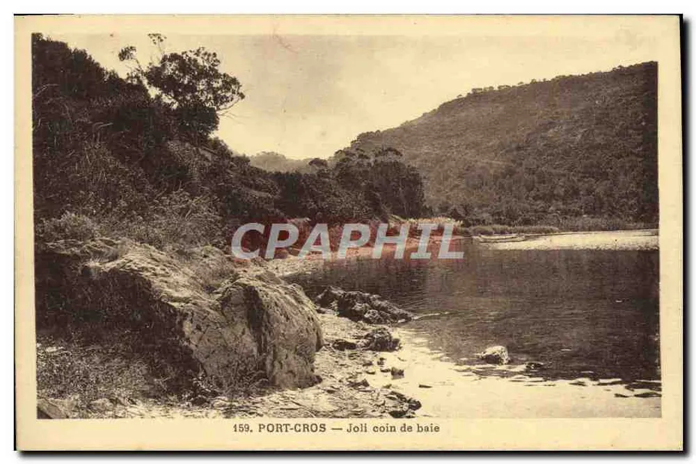 Port-Cros — Lugar bonito da baía — n°159 - Frente
