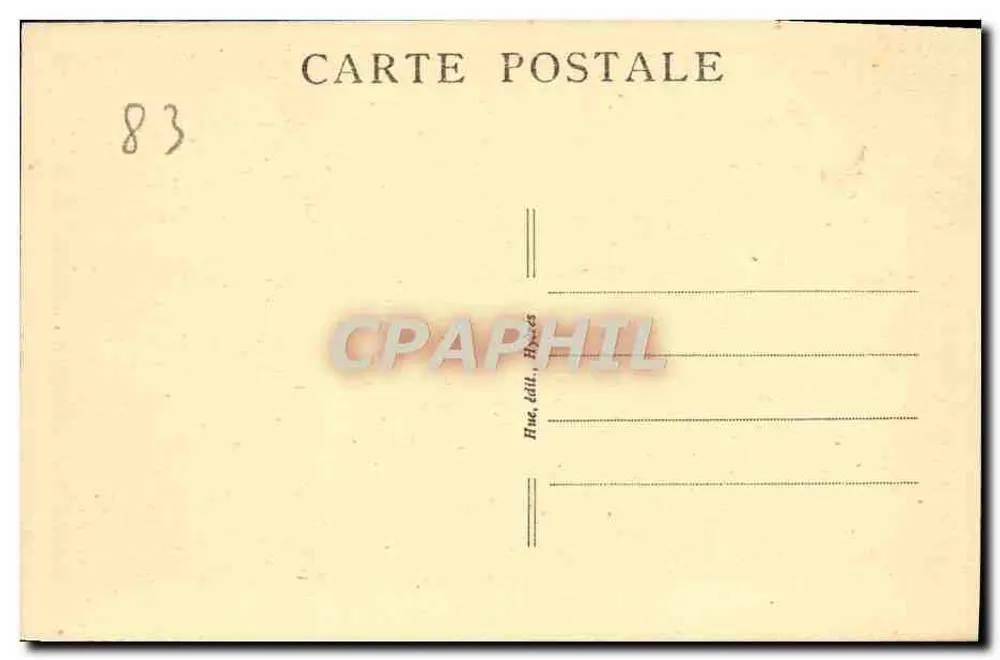 Port-Cros — Die prächtige Bucht, ihre unvergleichliche Grünheit — Verleger Rue, Verleger Houdes, Nr. 172 - Rückseite