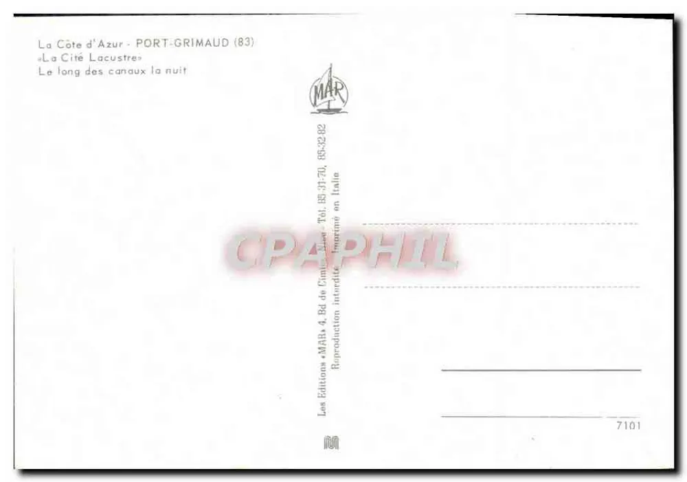 Port-Grimaud (83) — La Cité Lacustre — Les Éditions MAR - Rückseite