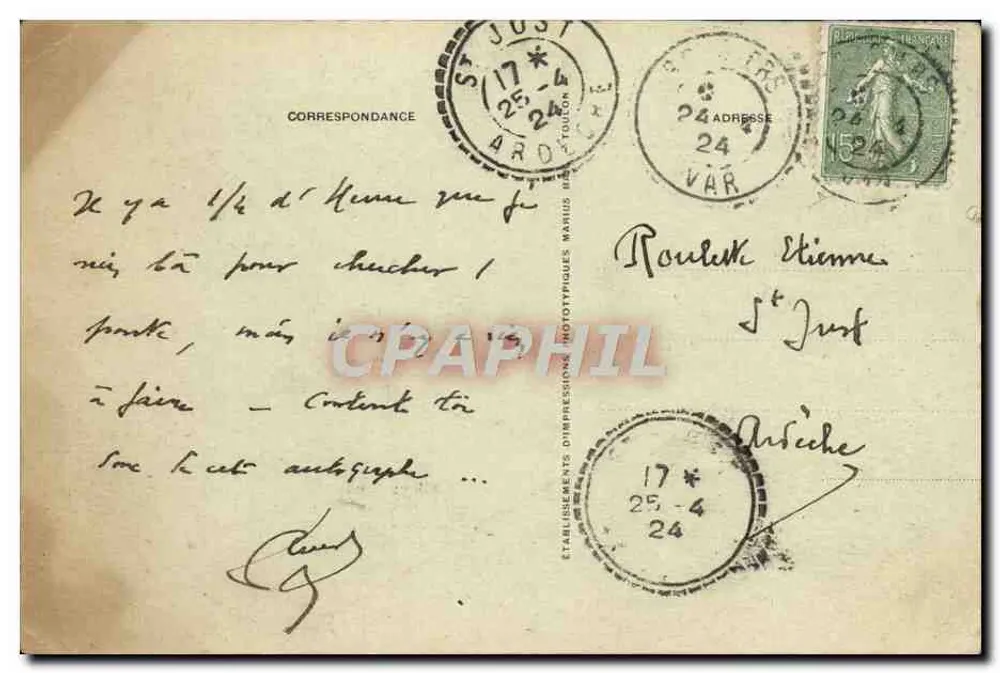 Rougiers (Var) — Vue générale — Éditeur : Rougiers (Var) — N° 974 - Verso