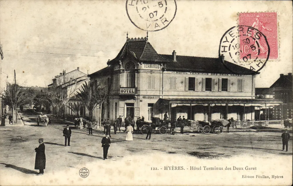 Hyères - Hotel Terminus des Deux Gares — Edition Poulalan, Hyères - Vorderseite