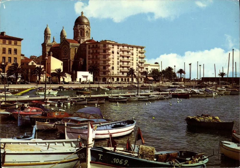 Saint-Raphaël — Der Hafen und die Kathedrale — Cliché Isnardon, n° 510 - Vorderseite