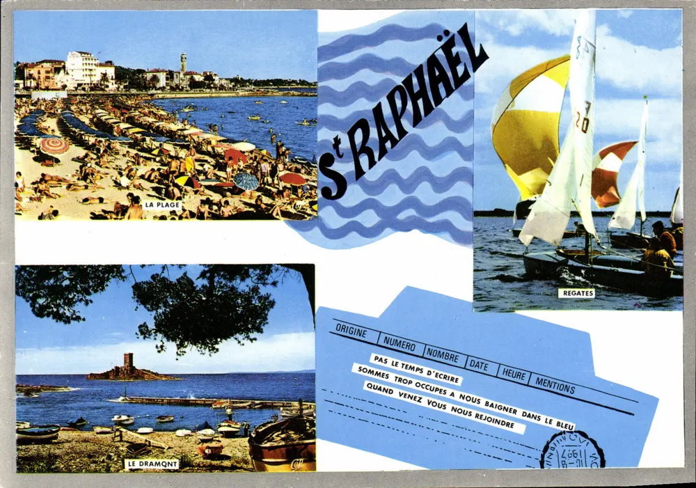 Saint-Raphaël — A praia, as regatas, o dramont — Éditions Carrefour Mondial du Tourisme - Frente