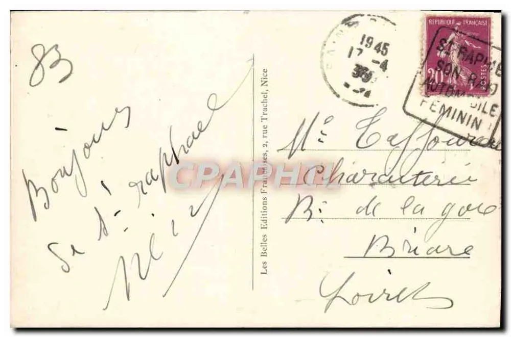 St-Raphaël — Le Boulod — editor Félix Martia, n°71 - Verso