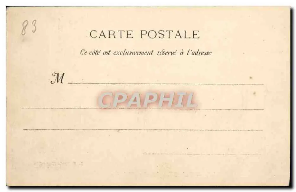 Saint-Raphaël : A Igreja — editor L.R. Paris-Marseille, n° 58 - Verso