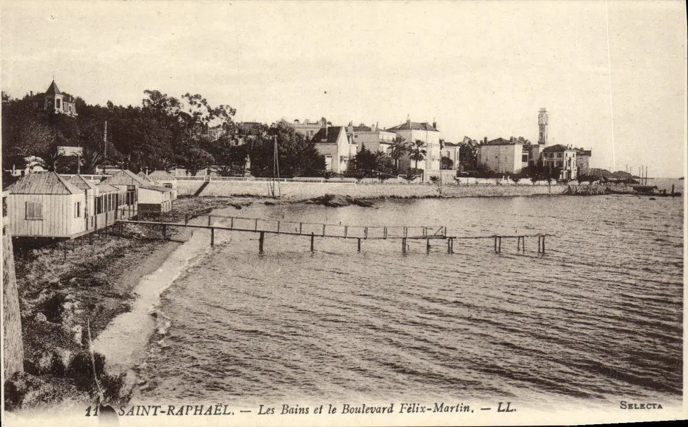 Saint-Raphaël — Les Bains und der Boulevard Félix-Martin — Selecta - Vorderseite