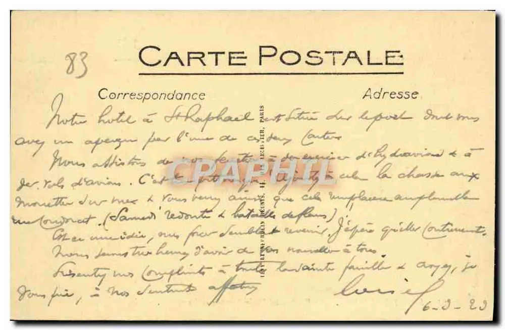 Saint-Raphaël — Der Boulevard Félix-Martin und die Quais — LL - Rückseite