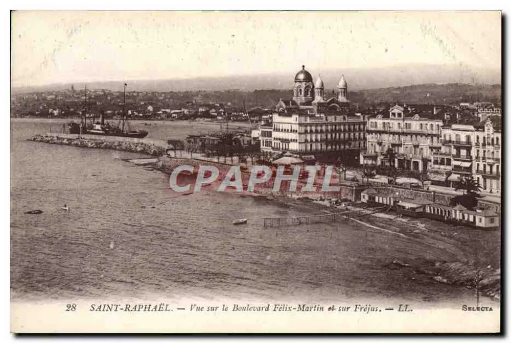 Saint-Raphaël — Ansicht des Boulevard Félix-Martin und Fréjus — Selecta - Vorderseite