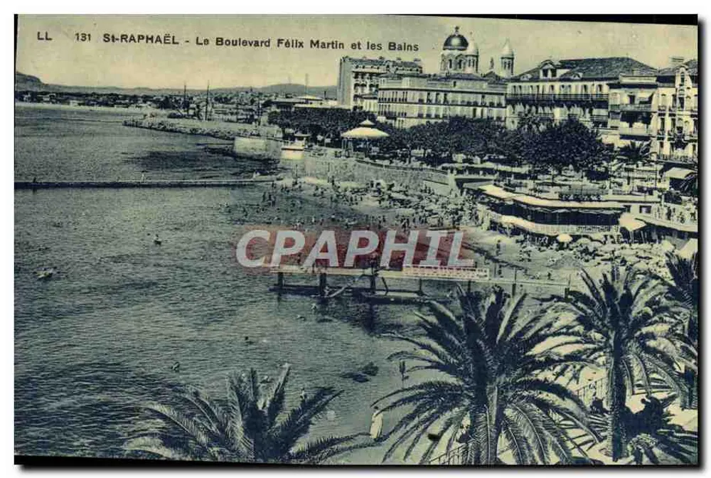 St-Raphaël - Boulevard Felix Martin und die Bäder - Vorderseite
