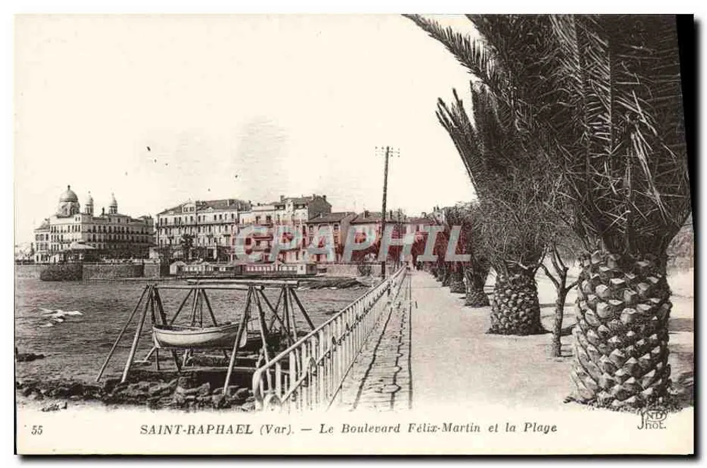 Saint-Raphaël (Var) — Der Boulevard Félix-Martin und die Strände — JND Phot. (n°55) - Vorderseite