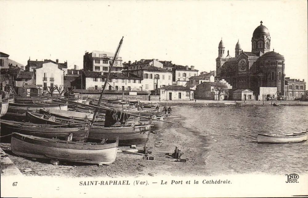 Saint-Raphaël (Var) — Der Hafen und die Kathedrale — JND Phot. - Vorderseite