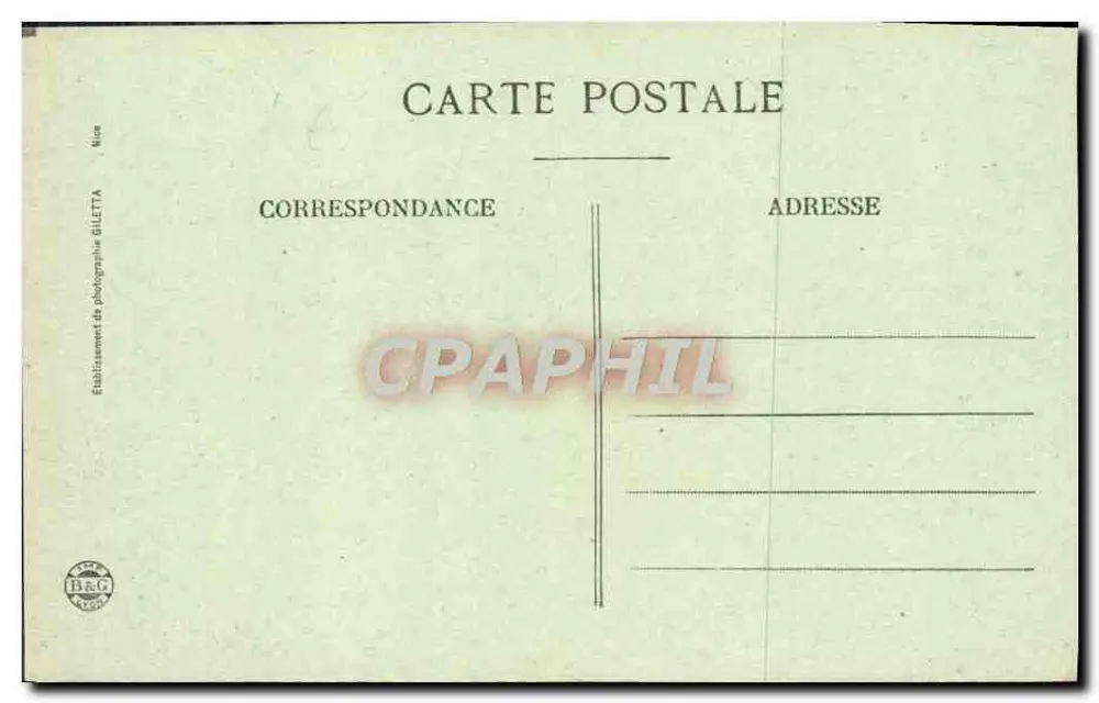 Saint-Raphaël — Boulevard Félix-Martin — Allée des Palmiers — Éditeur Gilettta, Nice - Rückseite