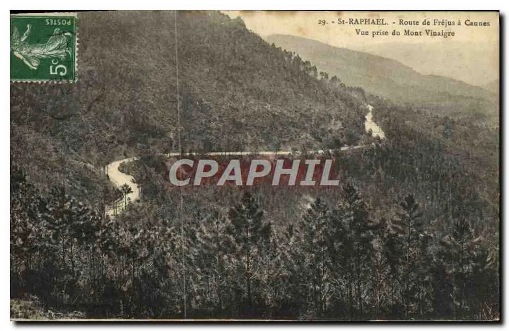 St-RAPHAEL - Route de Fréjus à Cannes - Ansicht vom Mont Vinalgre - Vorderseite