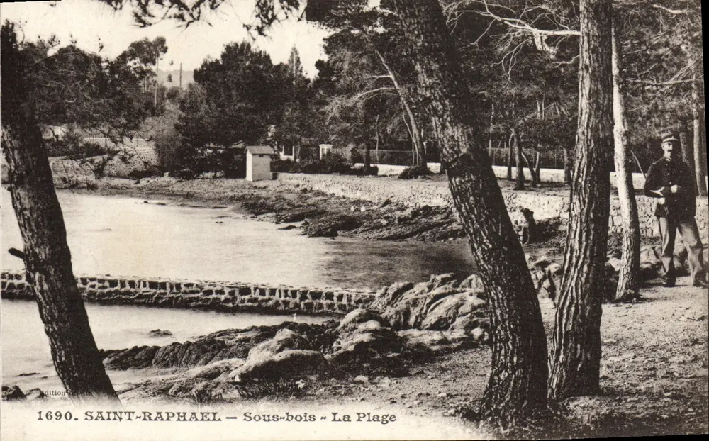 Saint-Raphaël — Sous-bois — La Plage — Edición 1690 - Anverso