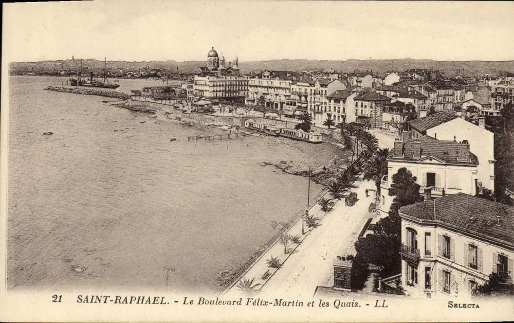 Saint-Raphaël - Boulevard Félix-Martin und die Quais - LL - Selecta - Vorderseite