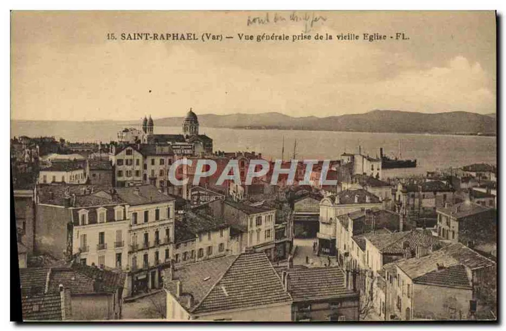 Saint-Raphaël (Var) — Allgemeiner Blick vom alten Kirchturm - FL. - Vorderseite