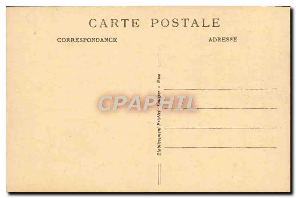 Saint-Raphaël (Var) — Die Felsen des Parc Calvet und der Land-Löwe — FL. - Rückseite