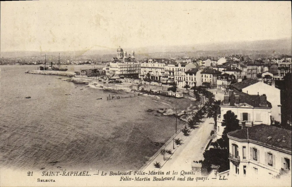 Saint-Raphaël — Der Boulevard Félix-Martin und die Quais — Selecta - Vorderseite
