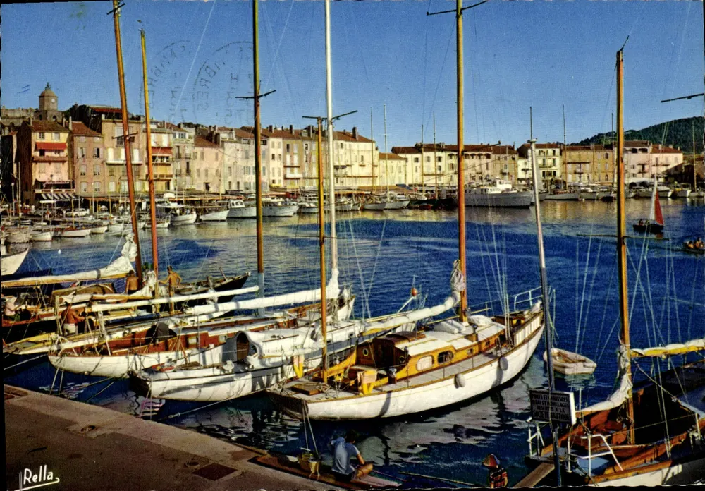 O porto dos iates — Saint-Tropez (Var) — Éditions Rella - Frente