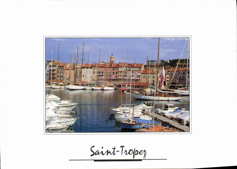 Saint-Tropez — port com barcos a vela — Éditions E.A.R. Aygulf, n° MB 900-10 - Frente