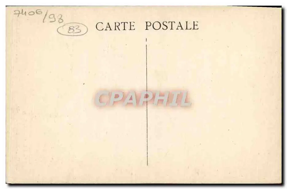 Saint-Zacharie (Var) — Hotel Schloss Montparc unter den Bäumen des Parks — Foto Tardi - Rückseite