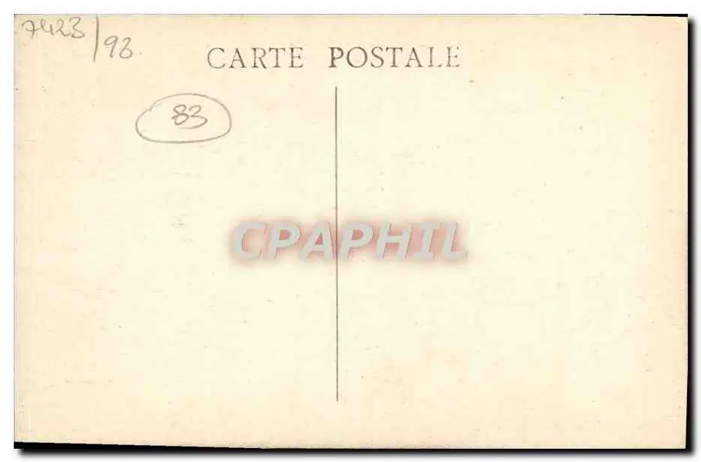 St-ZACHARIE (Var) - Hotel Château de Mont-Vert - Édit. E. Reboul - Rückseite