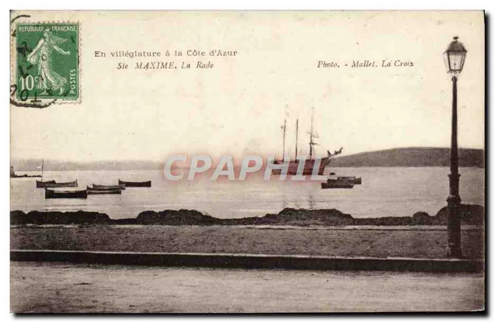 La Rade — Vista della costa dell'Azurra — Foto. Mallet. La Croix - Recto