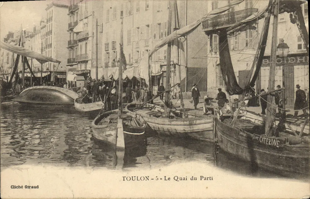 Toulon — Der Hafen des Partis — Cliché Grraud, n°5 - Vorderseite