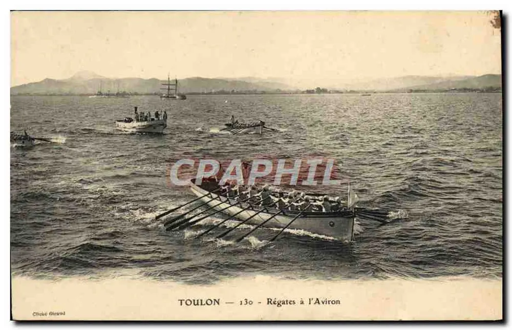 Toulon — Regatas a Remo — Cloué Révind - Frente