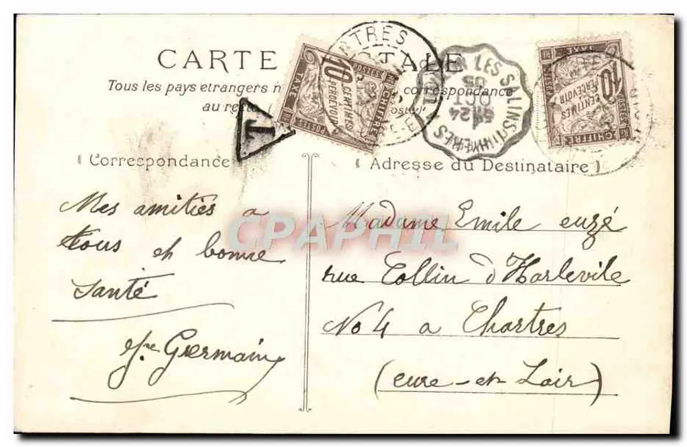 Toulon — Le quai du Parti — Collection A. Couturier - Rückseite