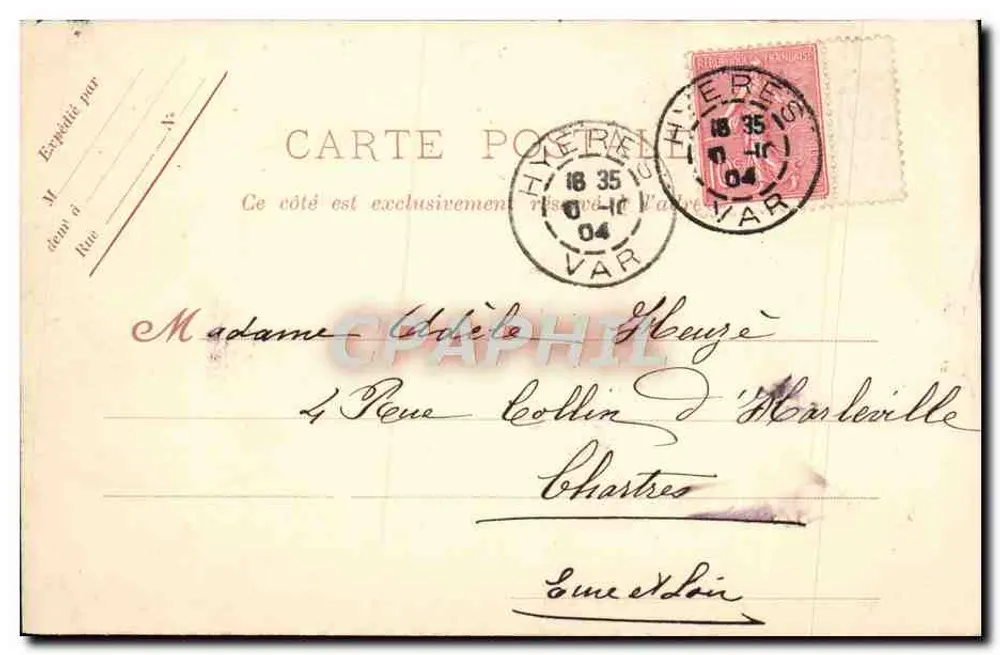 Toulon — Die Place d'Armes und die Maritime Präfektur — Chché Giraud, n°44 - Rückseite